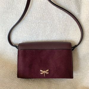 Burgundy small crossbody purse